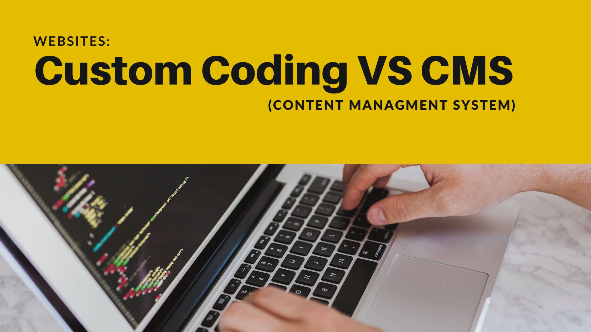 custom coding vs cms blog Featured Image